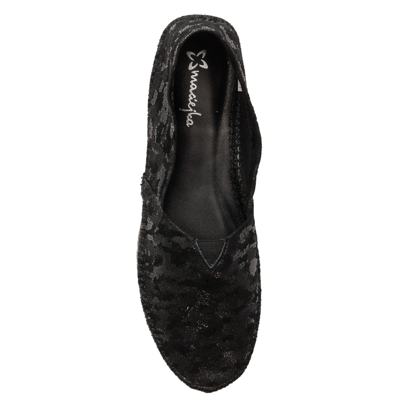 Maciejka Women's Leather Black Half-Shoes