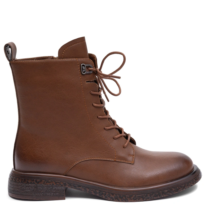 Maciejka Leather Ankle Boots Timeless Elegant Brown K7751-29/00-7