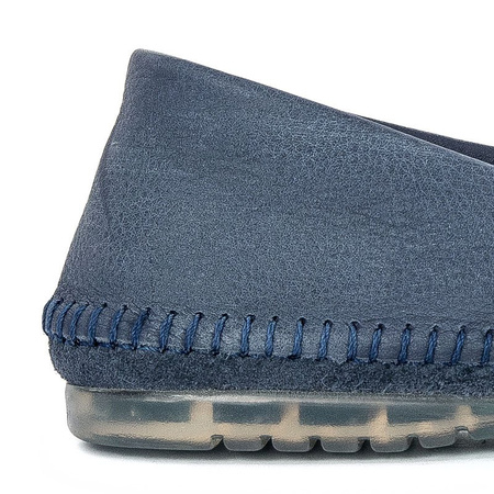 Maciejka Navy Flat Shoes 01930-68/00-0