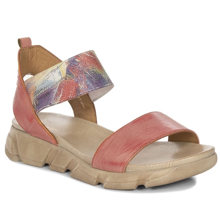 Maciejka Women's Red Beige Sandals