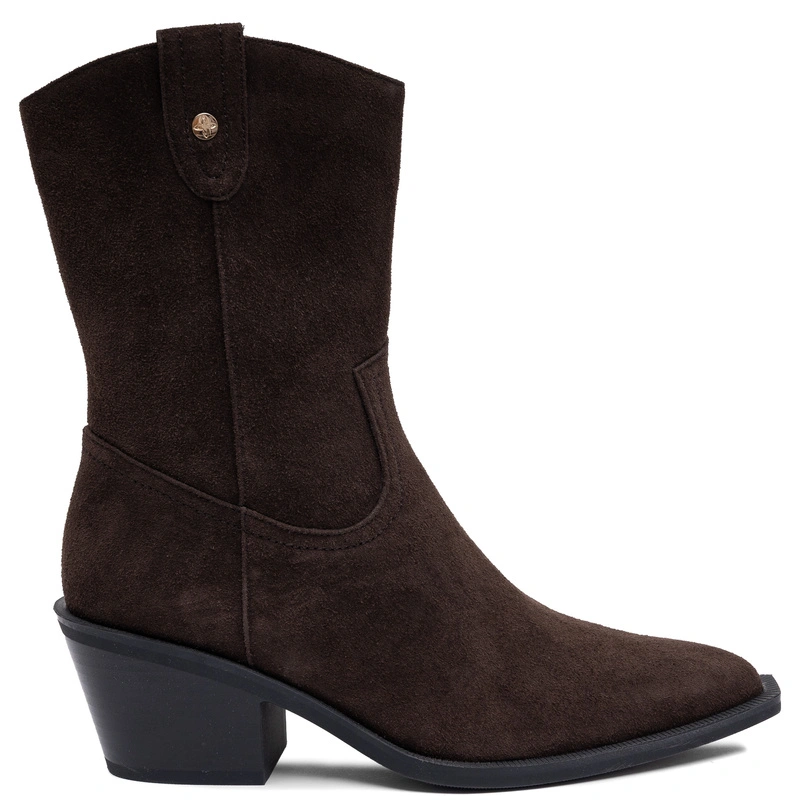 Maciejka Suede Leather Elegant Chocolate Shoes K7809-02/00-7