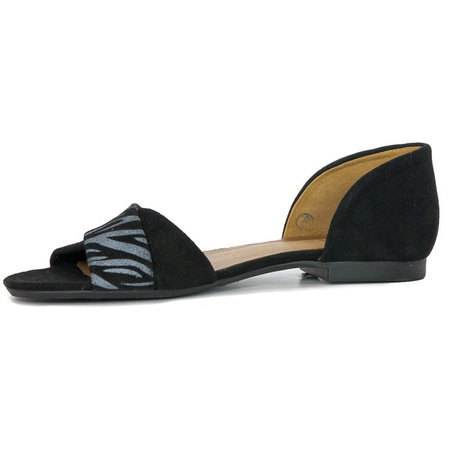 Maciejka 3615A-01-00-5 Black+Zebra Sandals