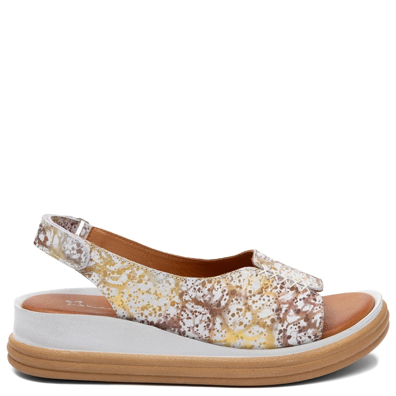 Maciejka Exclusive Leather Wedge Sandals Multicolor L7631-11/00-1
