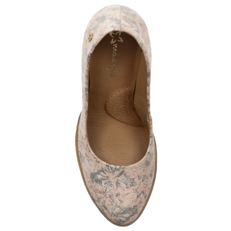 Maciejka Classic Leather Platform Pumps Beige 02629-04-00-1