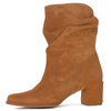 Maciejka Suede Slouch Ankle Boots Block Heel Cognac Brown 06005-29/00-6