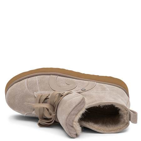 Maciejka Women's Suede Ankle Boots Insulated Beige K7872-04/00-4