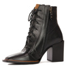Maciejka Black Women's Lace-Up Boots 05667-01/00-8