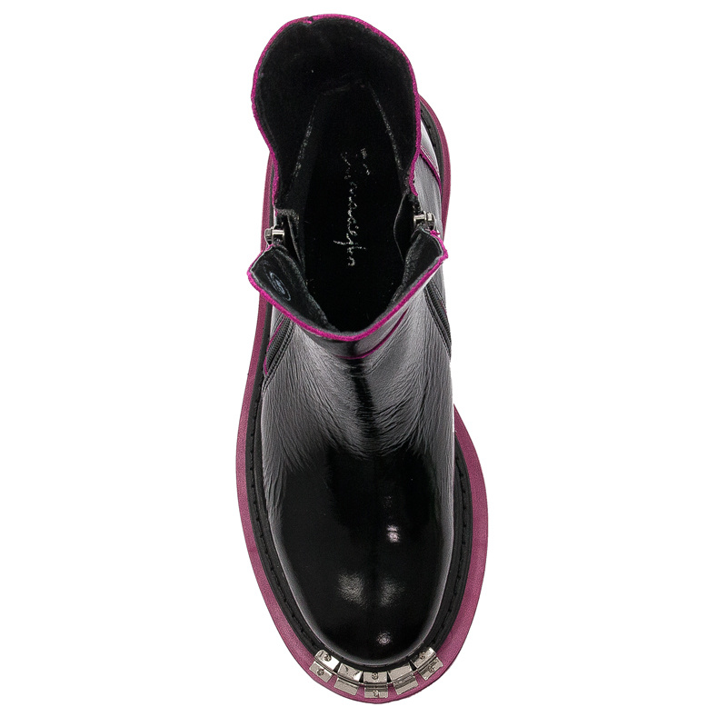 Maciejka Black+Fuchsia Boots 05747-15/00-7