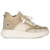 Maciejka Sneakers Leather Side-Zip Wedge Beige-Gold 06405-04/00-7