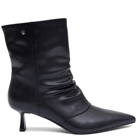 Maciejka Women's Leather Ankle Boots with Heels, Black K7739-01/00-7