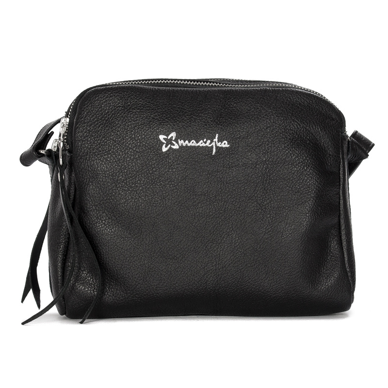 Maciejka Black Leather Women's bag T2302-29