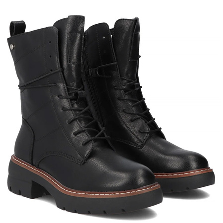 Filippo Women's Black Leather Boots