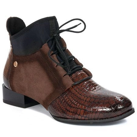 Maciejka leather Brown Lace-up Boots