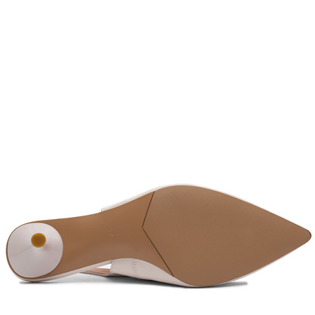 Maciejka Slingback Court Shoes Leather Pointed-Toe Beige K7448-04/00-1