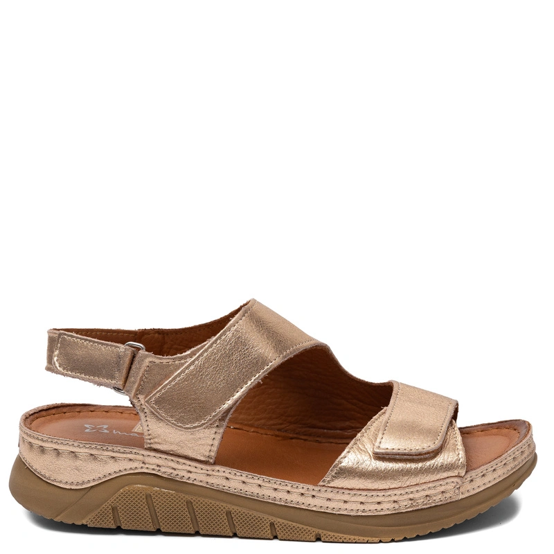 Maciejka Gold velcro Sandals L4495-25/00-1