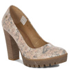 Maciejka Classic Leather Platform Pumps Beige 02629-04-00-1