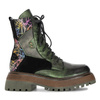 Maciejka Leather Platform Boots Green 07104-09/00-8