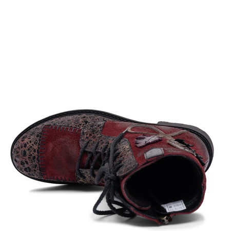 Maciejka Women’s Leather Burgundy Ankle Boots Timeless 07608-23/00-8