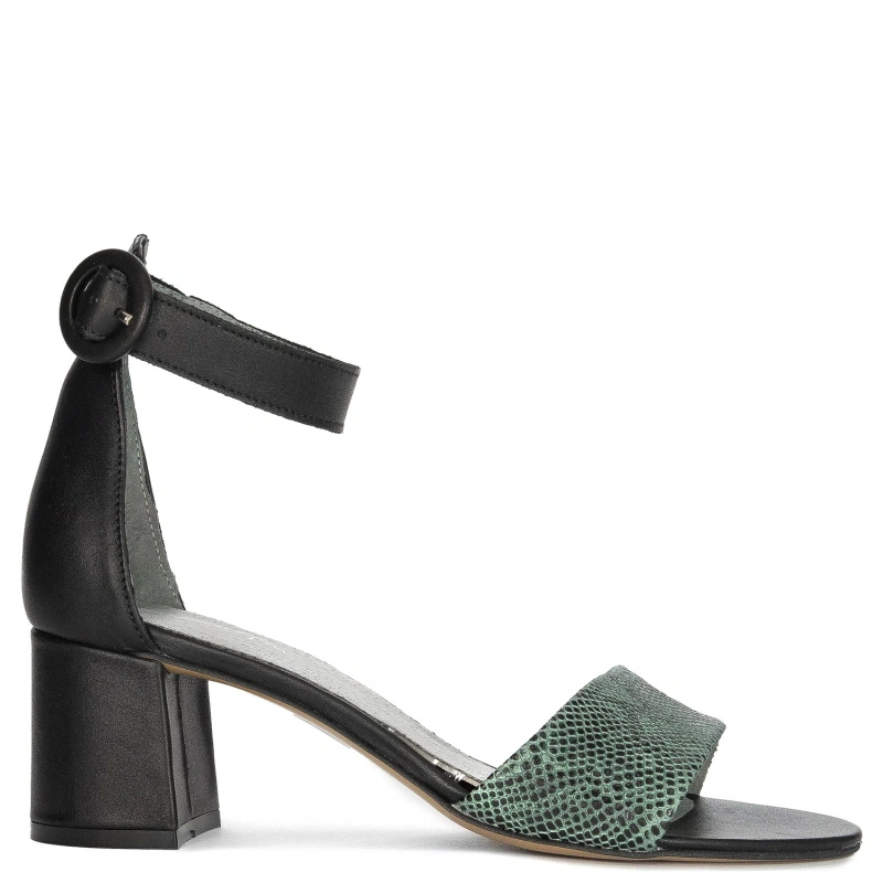 Maciejka Women's Leather Stiletto Sandals Black