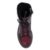 Maciejka Leather Lace-Up Boots Side Zipper Burgundy 07097-23/00-8
