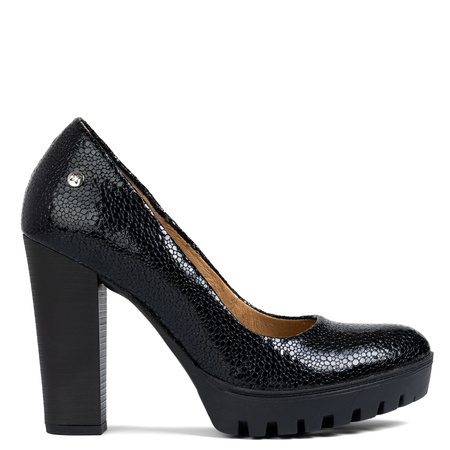 Maciejka Pumps 2629W-03/00-1 Green Metallic with Thick Heels - Stylish Women's Shoes