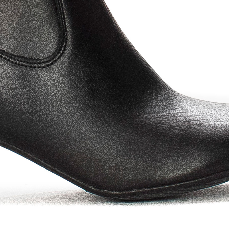 Maciejka Black leather Knee-High Boots 