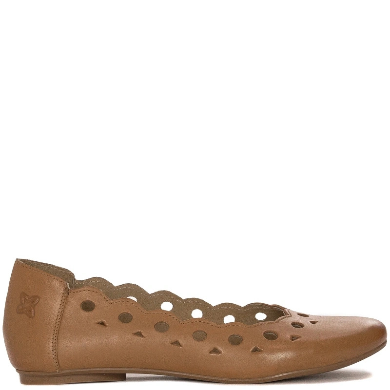 Maciejka Brown Leather Ballerinas