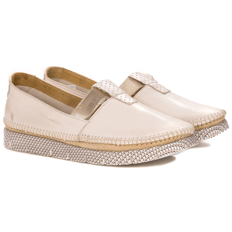Maciejka Light Beige Low Shoes