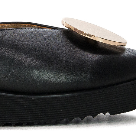 Maciejka Black leather Shoes 5315B-01/00-5