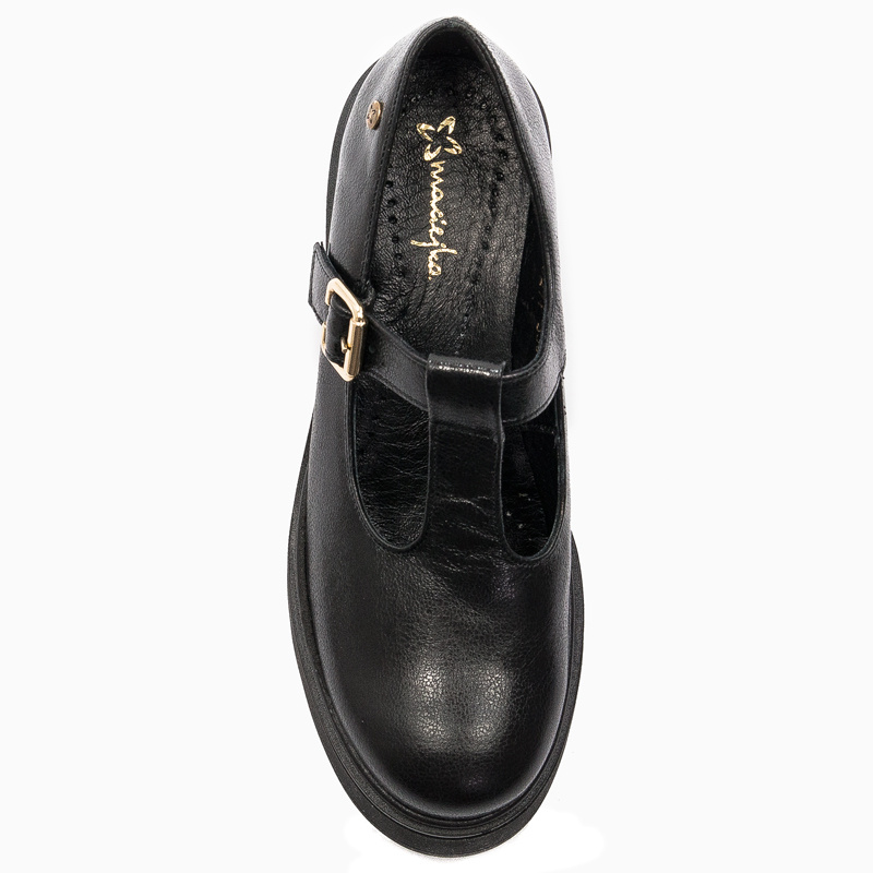 Maciejka Women's low shoes Black leather 6271A-01/00-1
