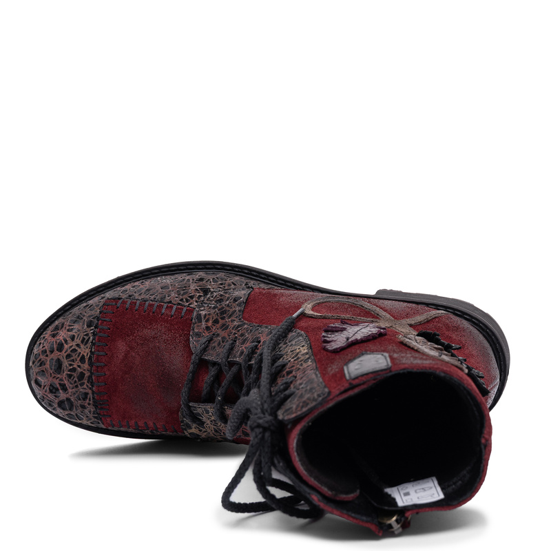 Maciejka Women’s Leather Burgundy Ankle Boots Timeless 07608-23/00-8