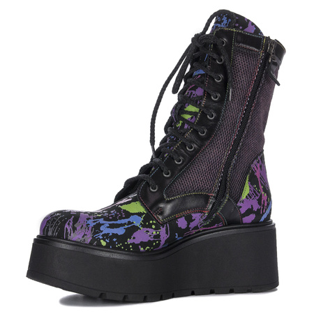 Maciejka Black + Purple Boots 06720-07/00-8