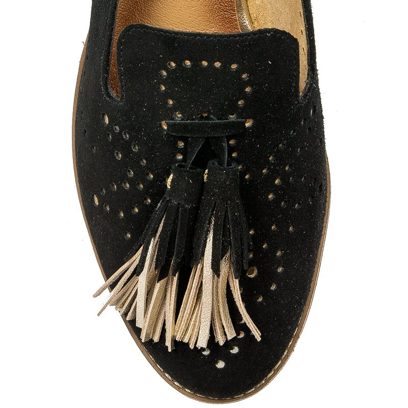 Maciejka Black Flat Shoes 04484-01/00-5