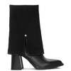 Maciejka Block-Heel Boots Suede and Leather Black K7206-01/00-8