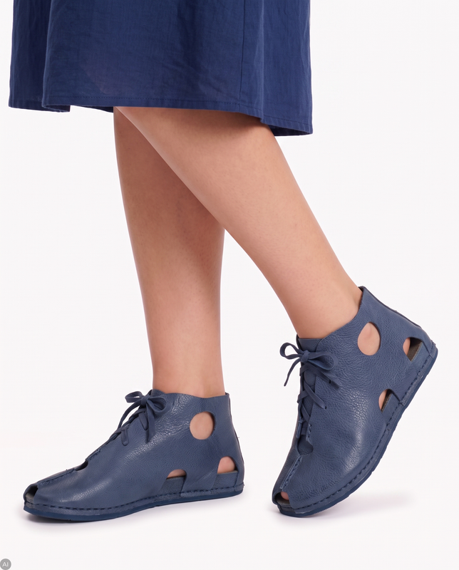 Maciejka Navy Low shoes