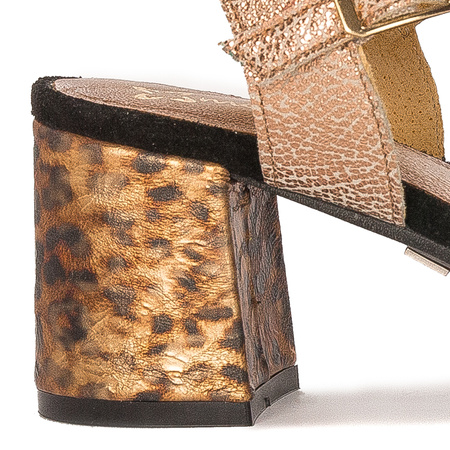 Maciejka Black+copper Sandals 04120-32/00-5