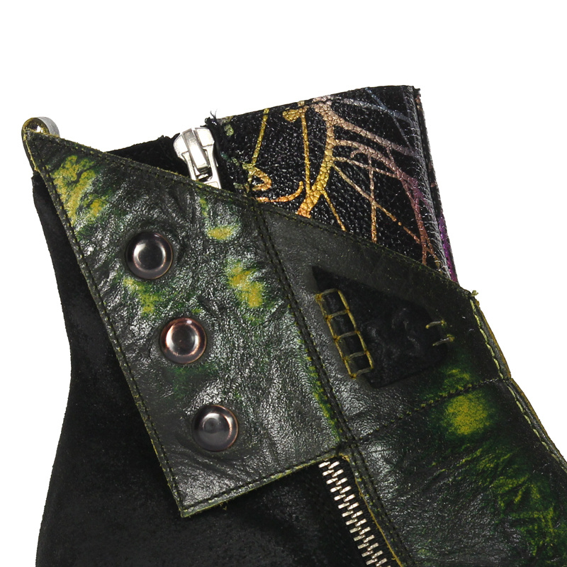 Maciejka Black- Green Boots 06110-01-00-7