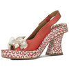  Maciejka Women's High Heel Leather Sandals Red