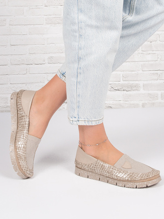 Maciejka Beige Women's Low Shoes Shoes