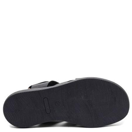 Maciejka Leather Platform Sandals Black E7397-01/00-0