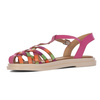 Maciejka Women's Leather Sandals Fuchsia
