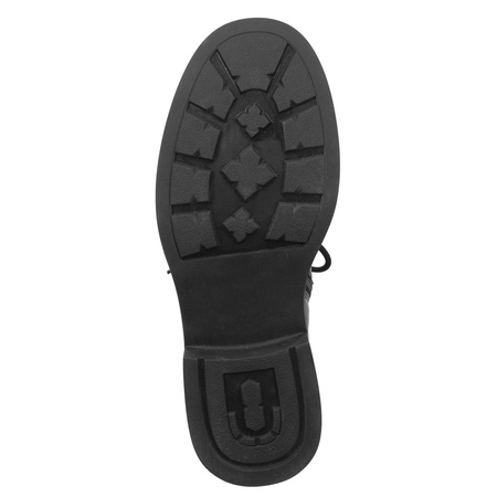 Maciejka Leather Insulated Lace-Up Side-Zip Black K7180-01/00-7