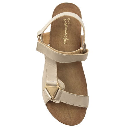 Maciejka Women's Leather Sandals Gold