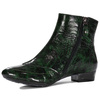 Maciejka Green Leather Women's Boots