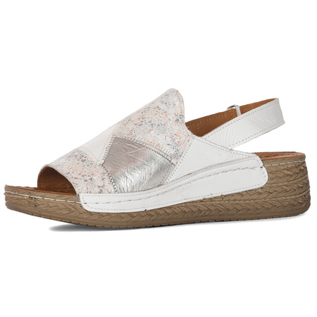 Maciejka Women's Leather White Sandals