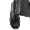 Maciejka Leather Knee-High Minimalist Zipper Black A7164-01/00-7
