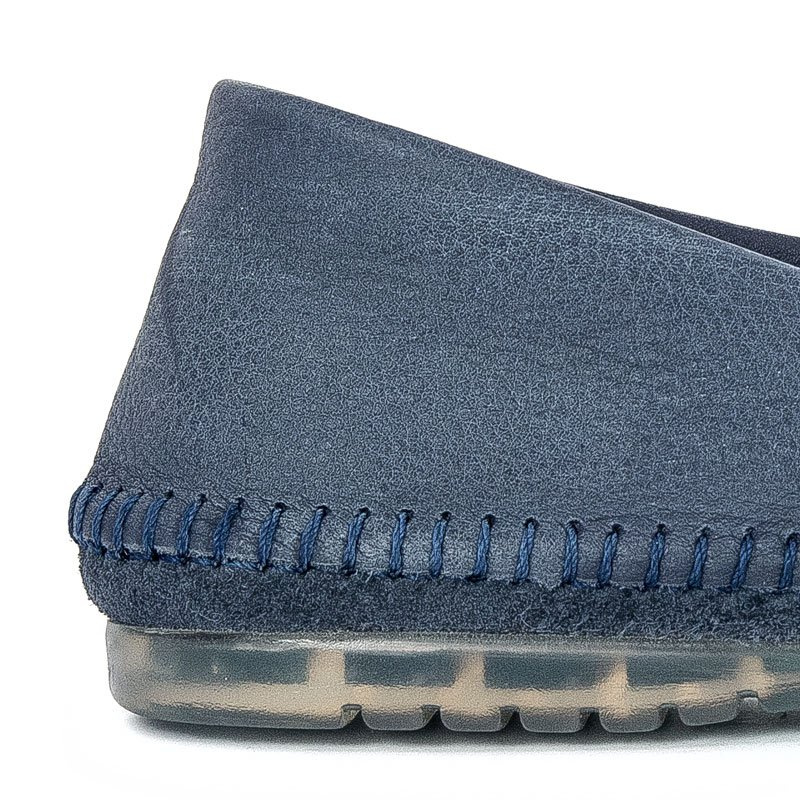 Maciejka Navy Flat Shoes 01930-68/00-0