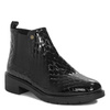 Maciejka Leather Ankle Boots Patent Snake-Embossed Black P7219-01/00-7