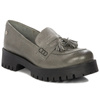 Maciejka Leather Loafers on Stable Platform Grey 5497S-35/00-5