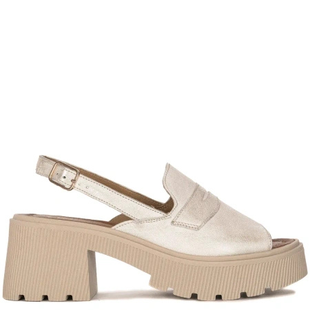 Maciejka Beige & Gold Sandals 06039-04-00-1